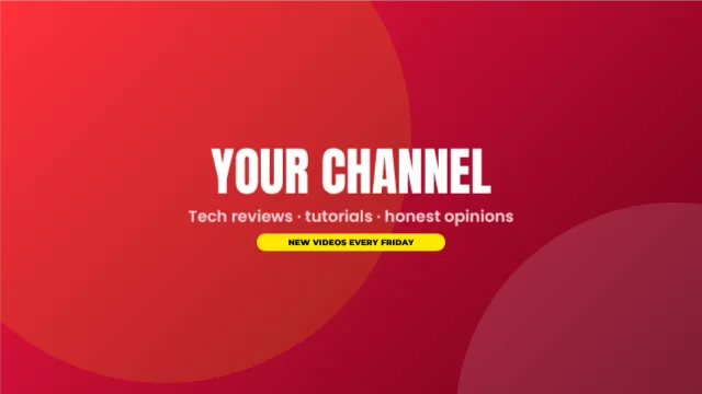 YouTube Banner & Channel Kit Maker template