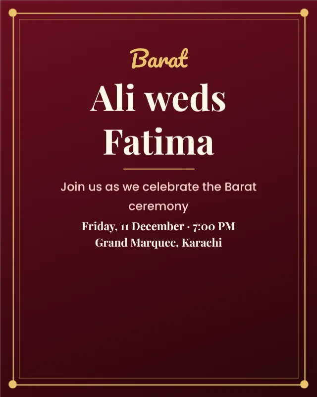 Wedding Invitation Card Maker template