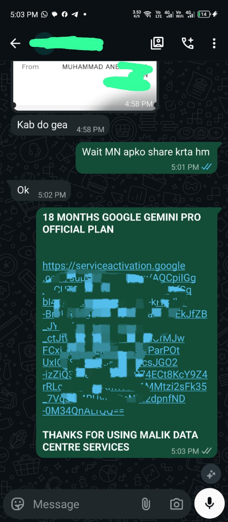 Gemini Advanced Setup Proof